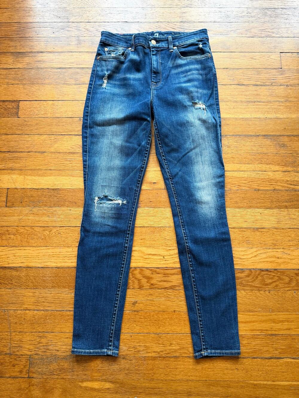 7 FOR ALL MANKIND 'The High Waist Skinny' Jeans Womens sz 29